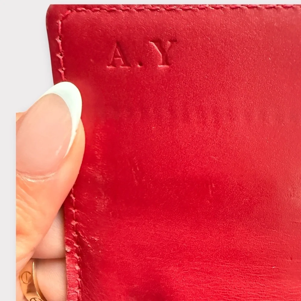 Louis Vuitton Vernis Monogram Long Sarah Wallet– Red